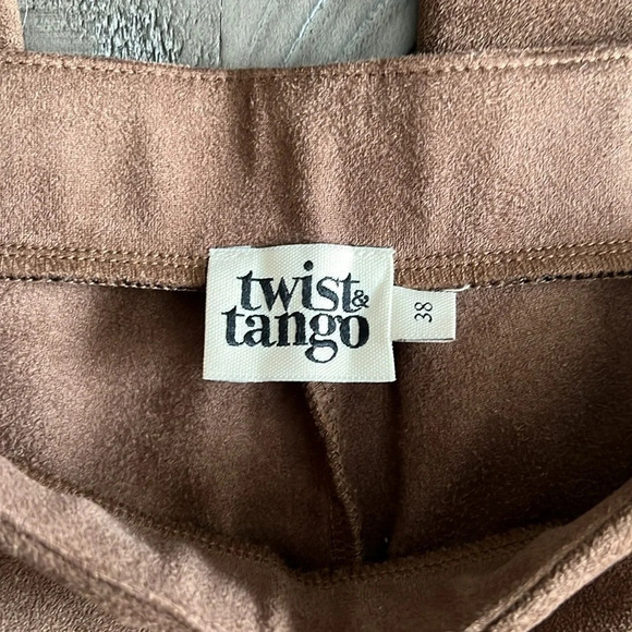 Twist & Tango Linda Trousers Brown Suede - Size 38 / Small - Picture 2 of 12
